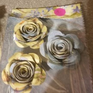 Handmade flowers scrapbooking ,crafts